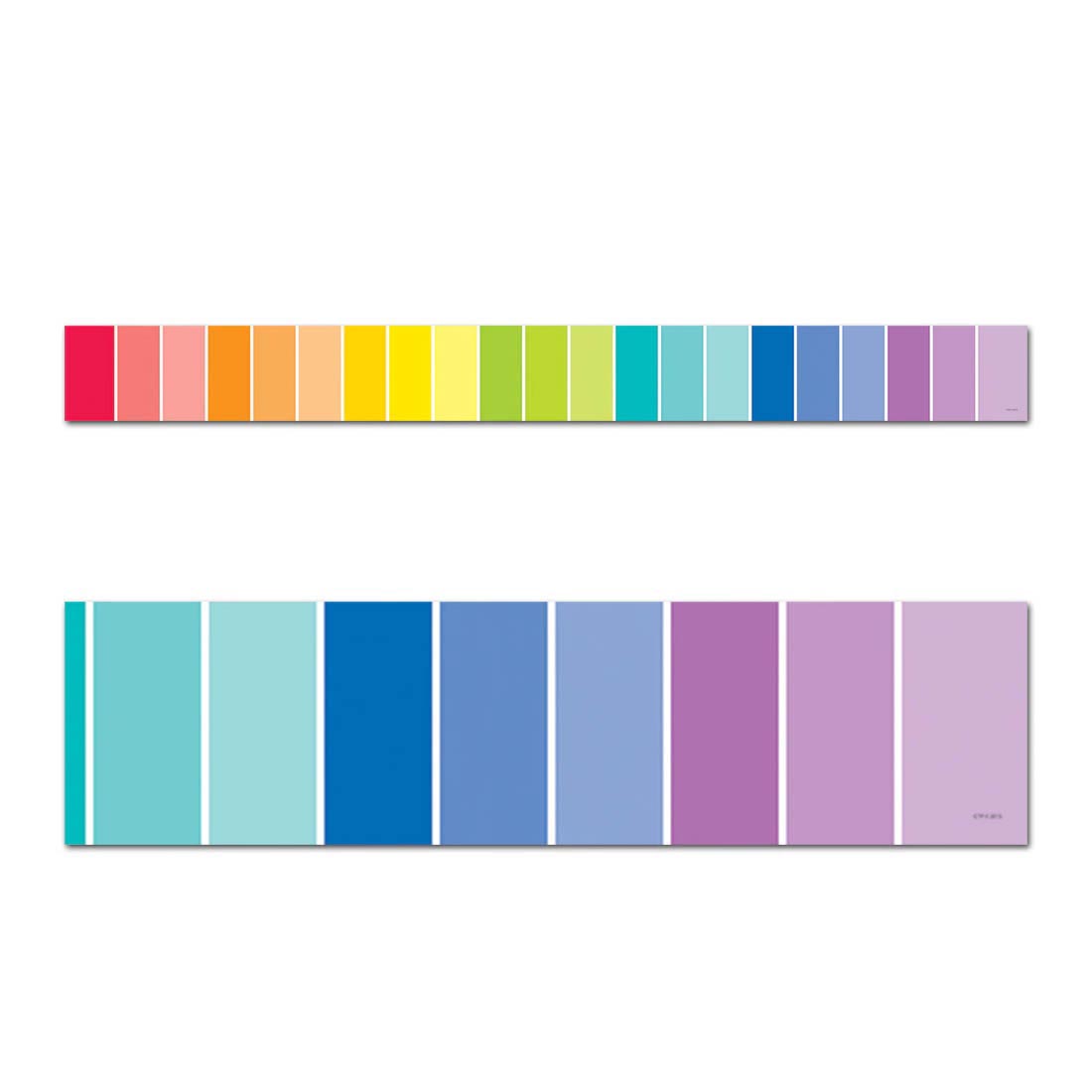Painted Palette Rainbow Paint Chip EZ Border By Creative Teaching Press