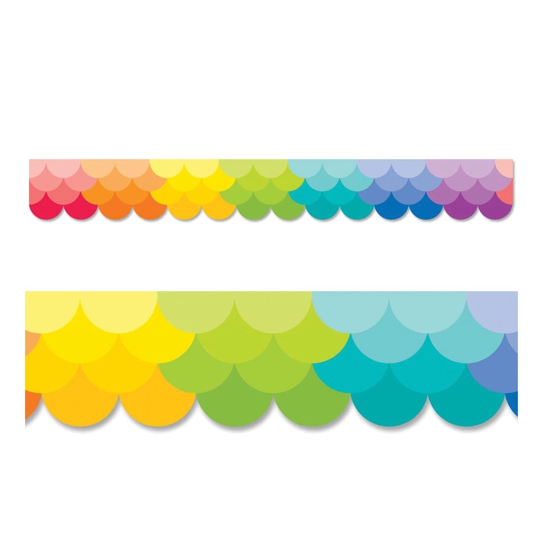 Ombre Rainbow Scallops EZ Border by Creative Teaching Press