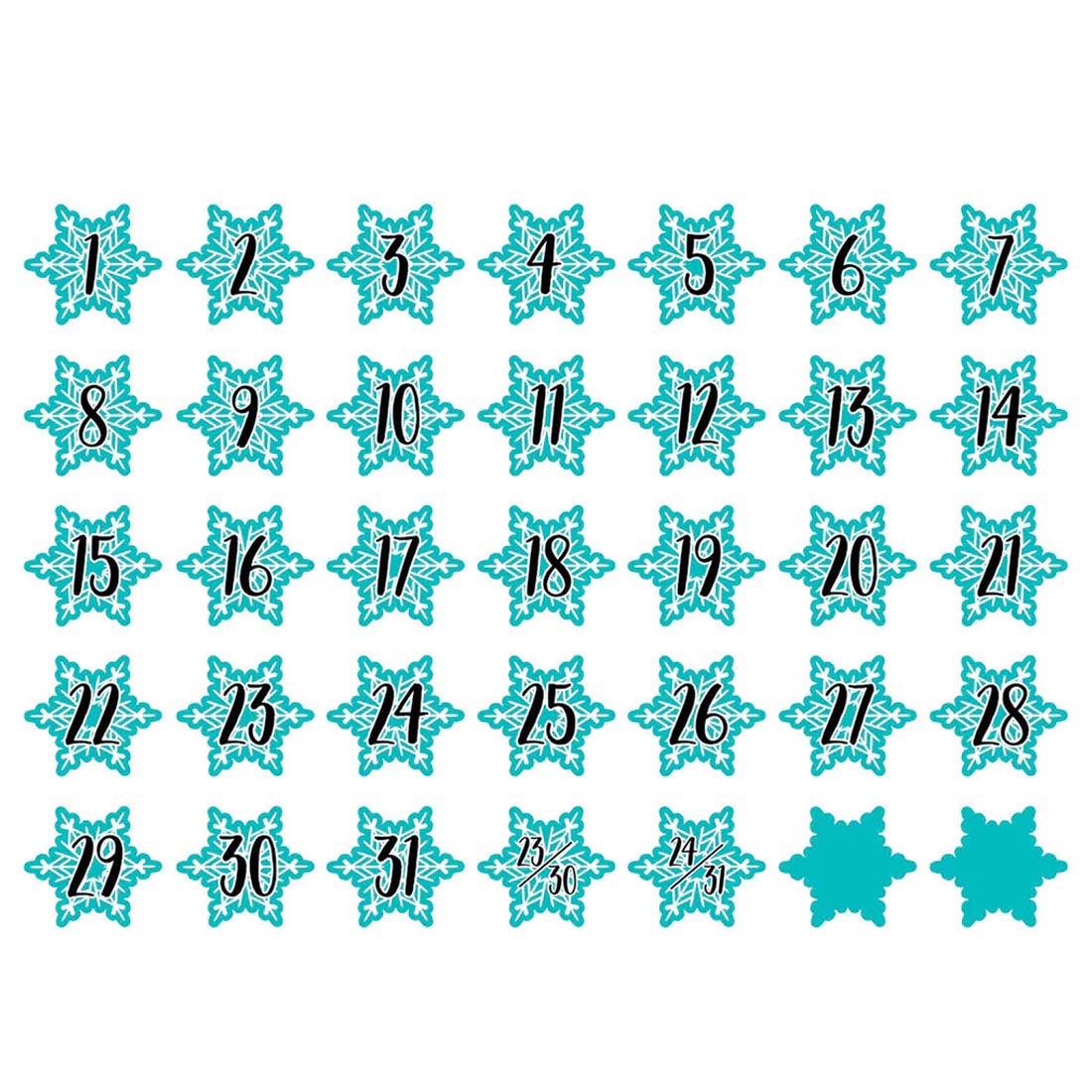 Snowflakes Calendar Days By Creative Teaching Press