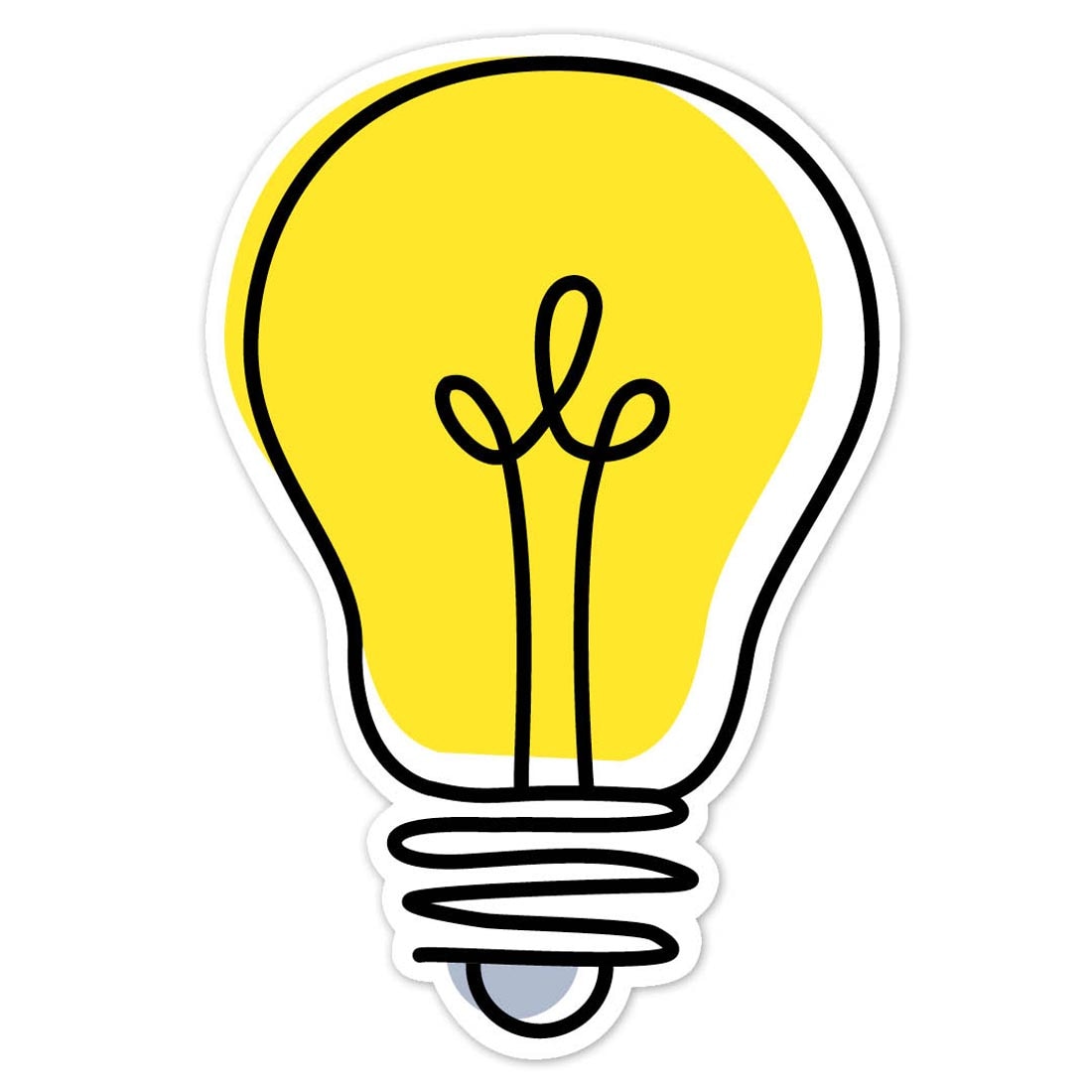 Doodle Lightbulb 6" Designer Cut-Out from the Core Decor collection by Creative Teaching Press