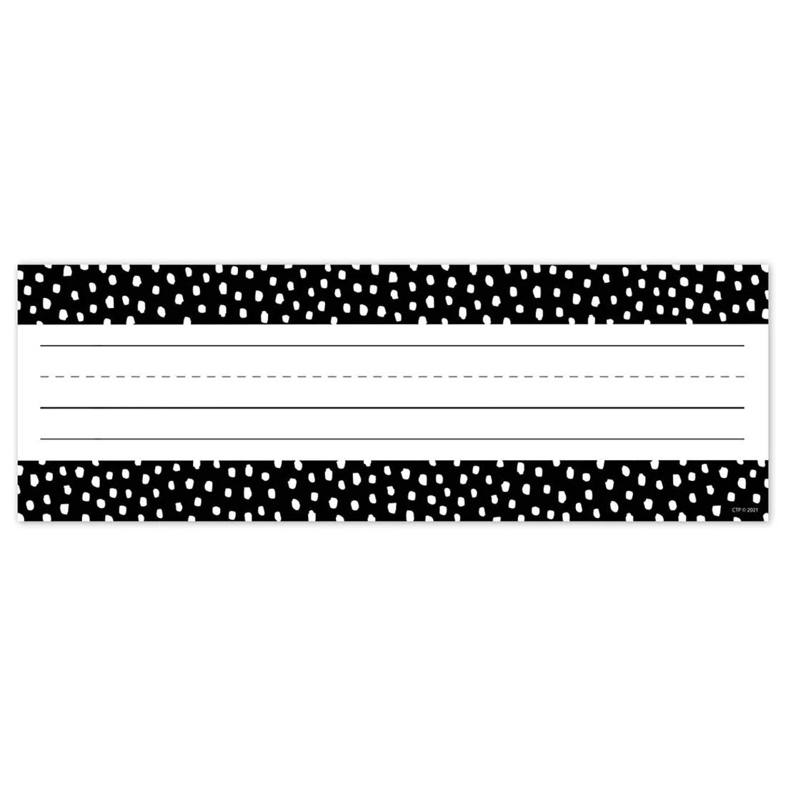 Core Decor Messy Dots On Black Name Plate By Creative Teaching Press