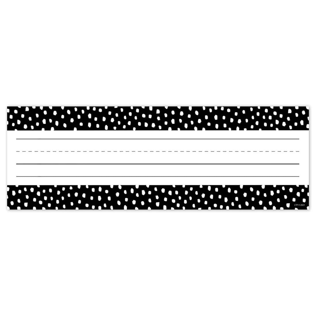 Core Decor Messy Dots On Black Name Plate By Creative Teaching Press