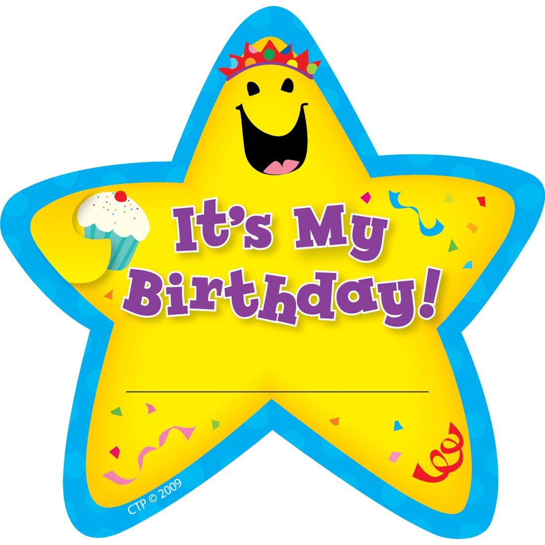 Its My Birthday Star Badge by Creative Teaching Press