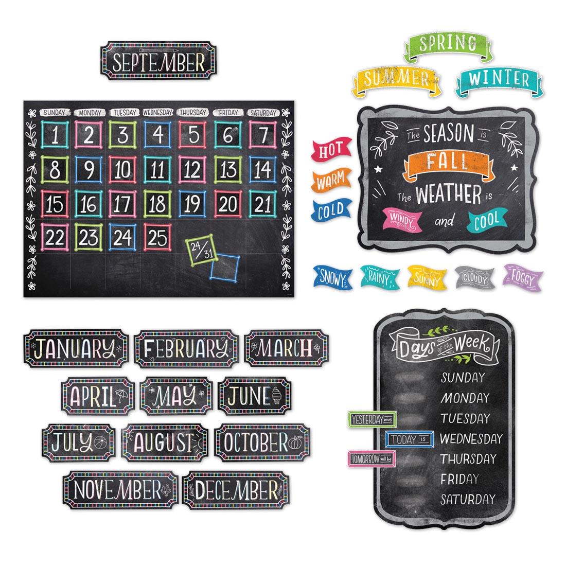 Calendar Bulletin Board Set from the Chalk It Up! Collection By Creative Teaching Press