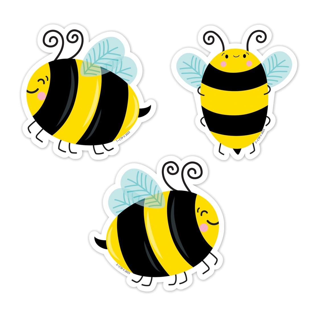 Three Designer Cut-Outs from the Busy Bees Collection By Creative Teaching Press