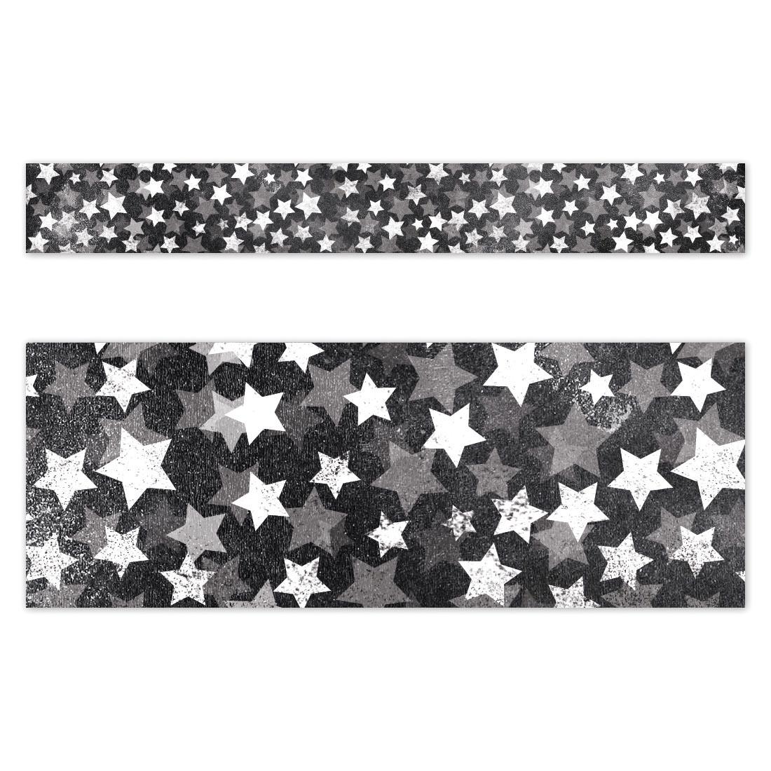 Full strip plus closeup of Chalk Stars EZ Border from the Chalk It Up! Collection By Creative Teaching Press