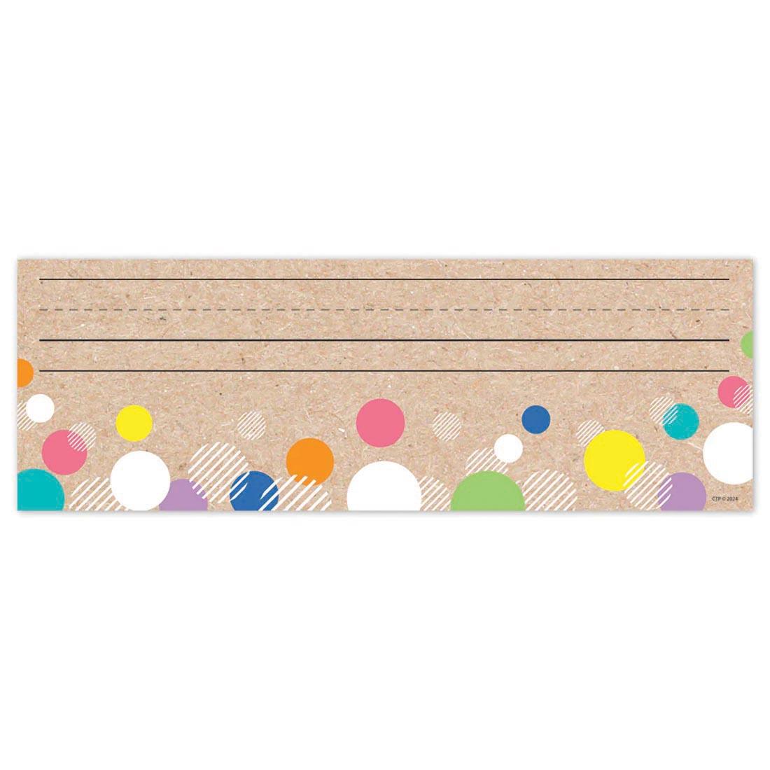 Colorful Kraft Bubbles Name Plate from the Krafty Pop collection by Creative Teaching Press