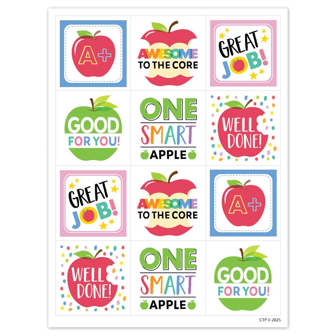 Apple Reward Stickers from the Apple Time collection by Creative Teaching Press