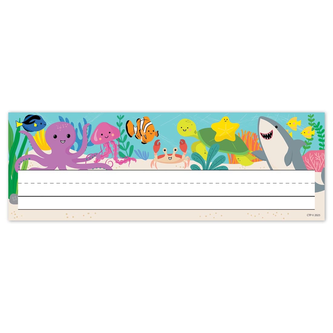 Name Plate from the Sea Friends collection by Creative Teaching Press