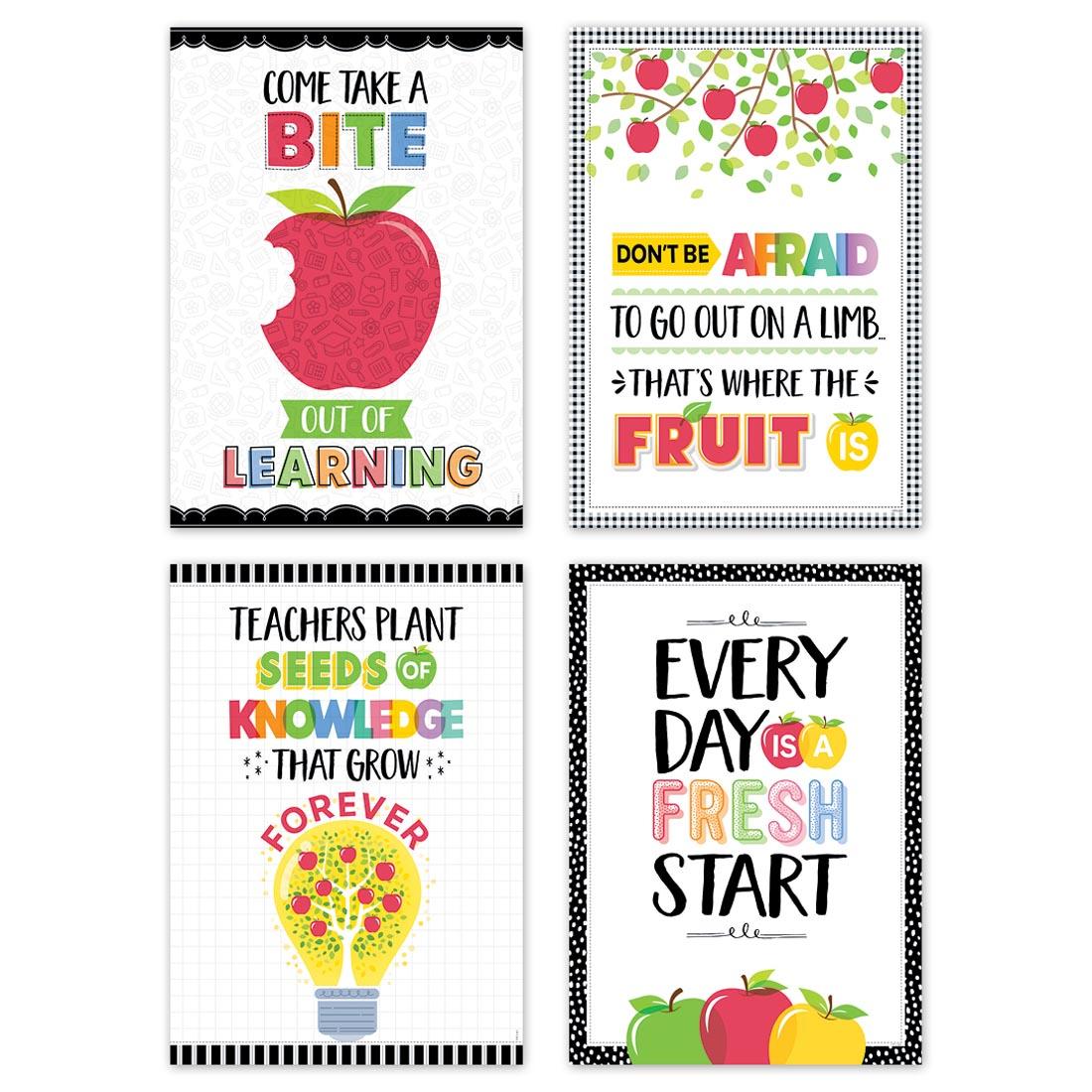 Inspire U Poster Pack from the Apple Time collection by Creative Teaching Press