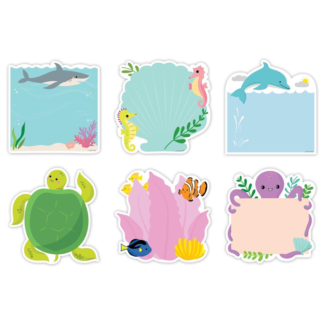 6" Designer Cut-Outs from the Sea Friends collection by Creative Teaching Press