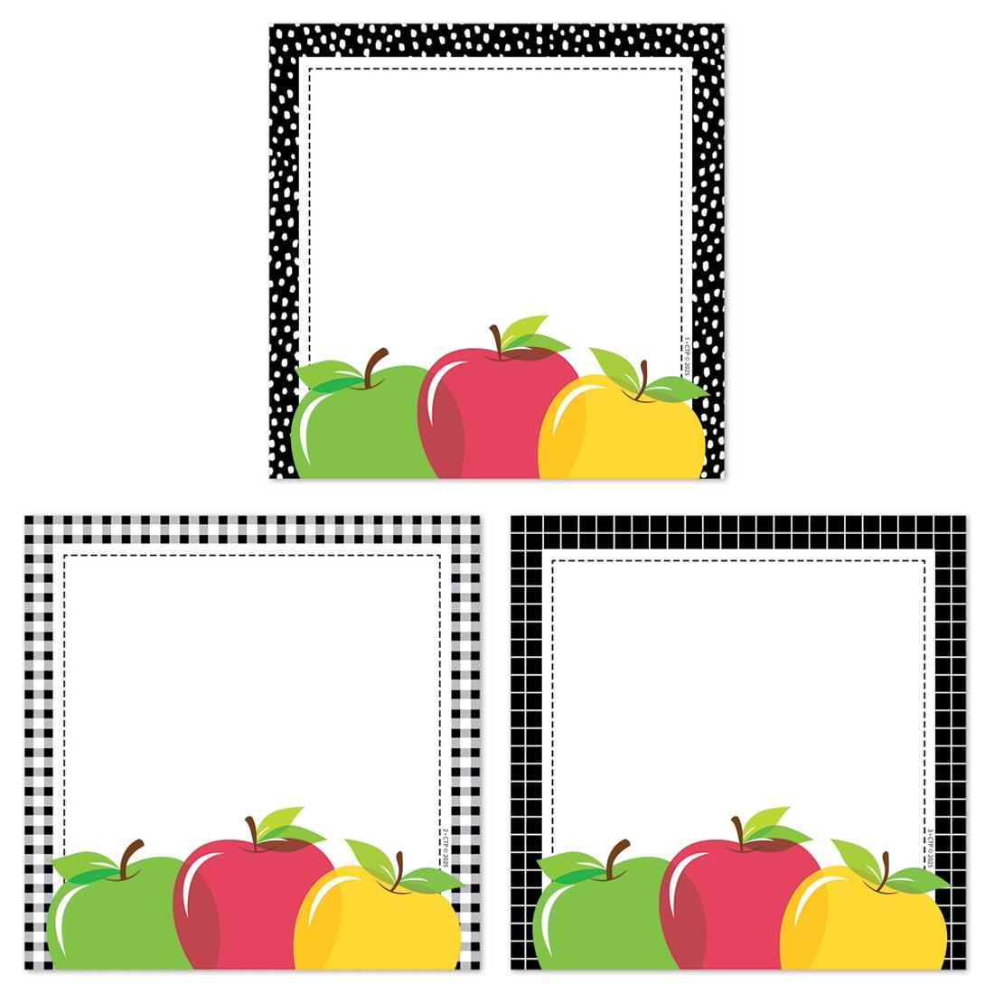 Apple Cards 6" Designer Cut-Outs from the Apple Time collection by Creative Teaching Press