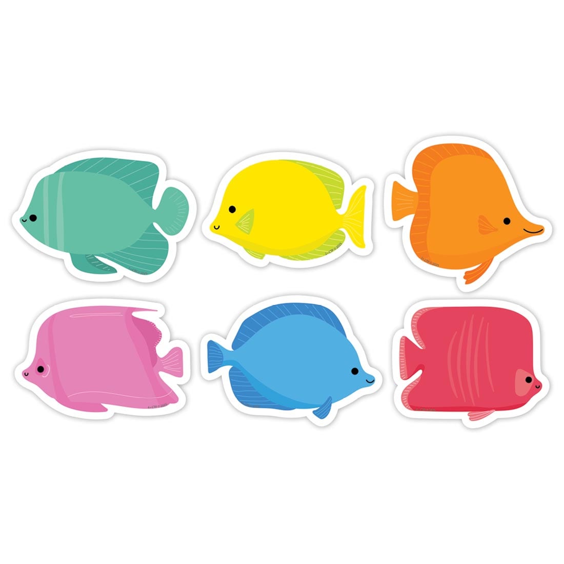 School of Fish 3" Designer Cut-Outs from the Sea Friends collection by Creative Teaching Press