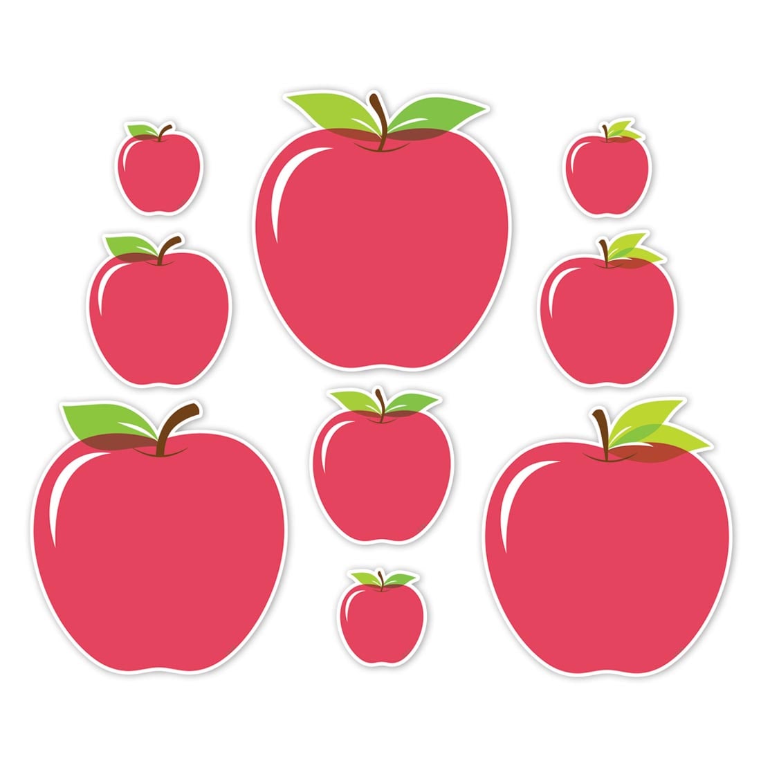 Apples Assorted Designer Cut-Outs from the Apple Time collection by Creative Teaching Press
