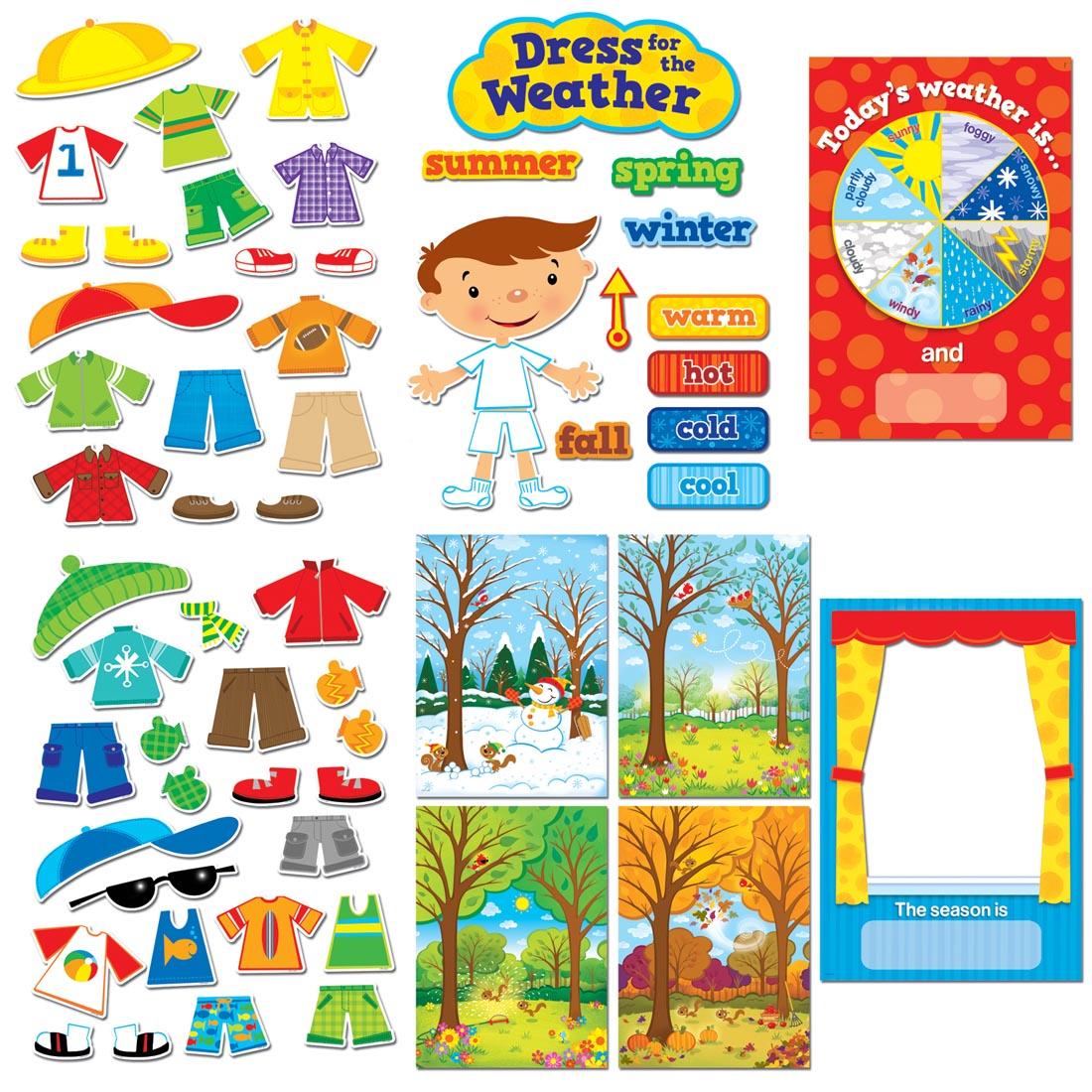 Dress For The Weather Bulletin Board Set by Creative Teaching Press