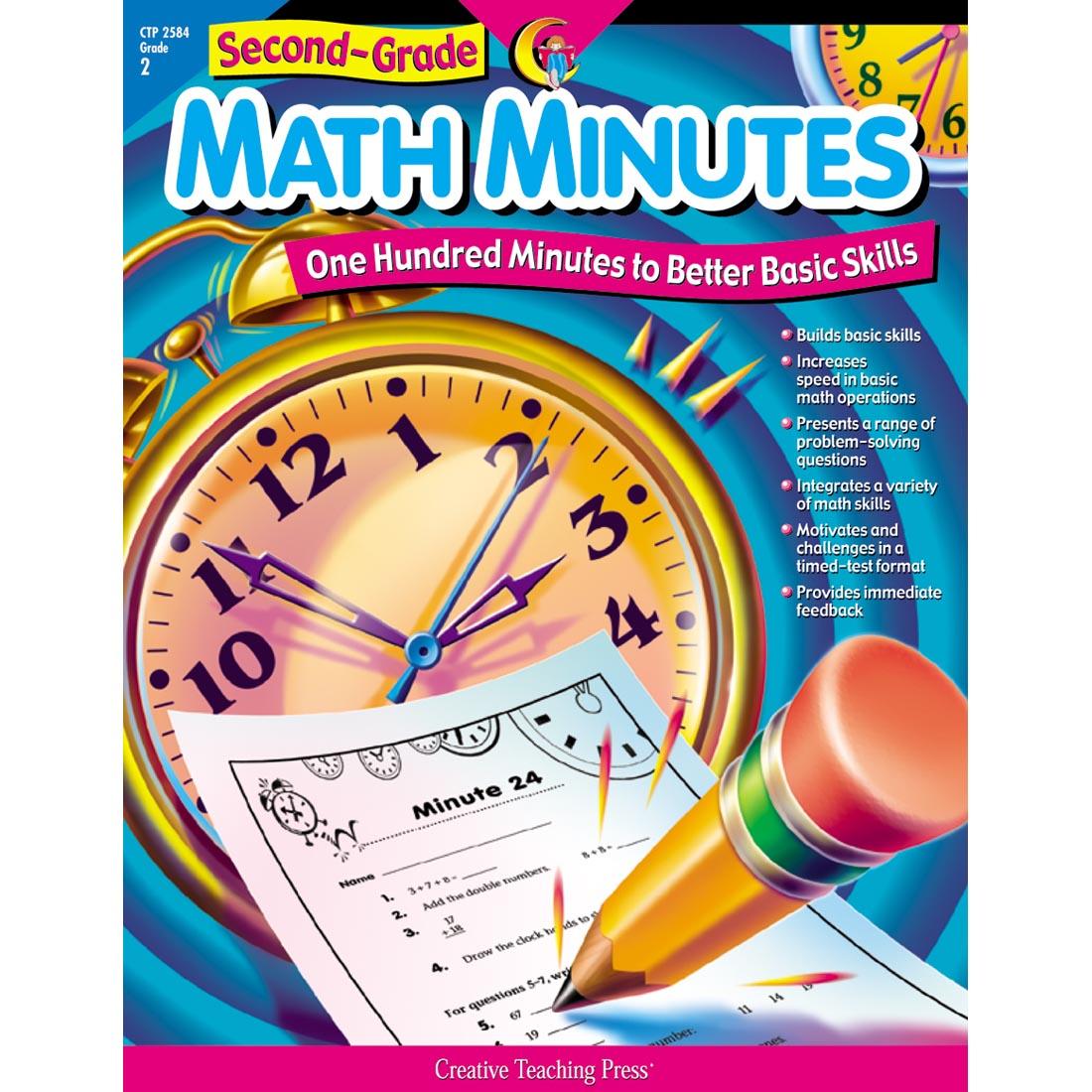 Second Grade Math Minutes Book by Creative Teaching Press