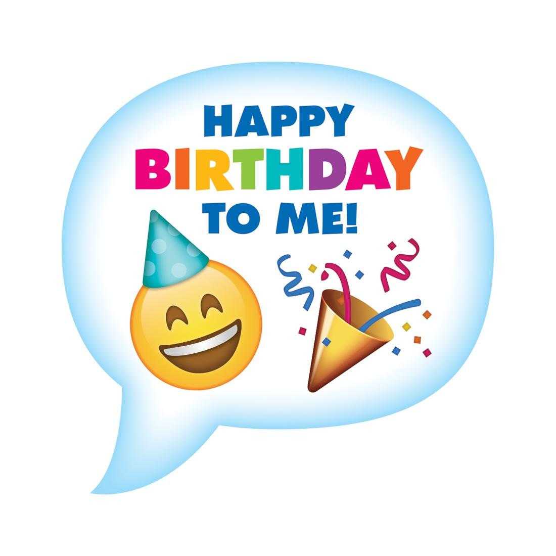 Happy Birthday to Me! Emoji Fun Birthday Badge by Creative Teaching Press