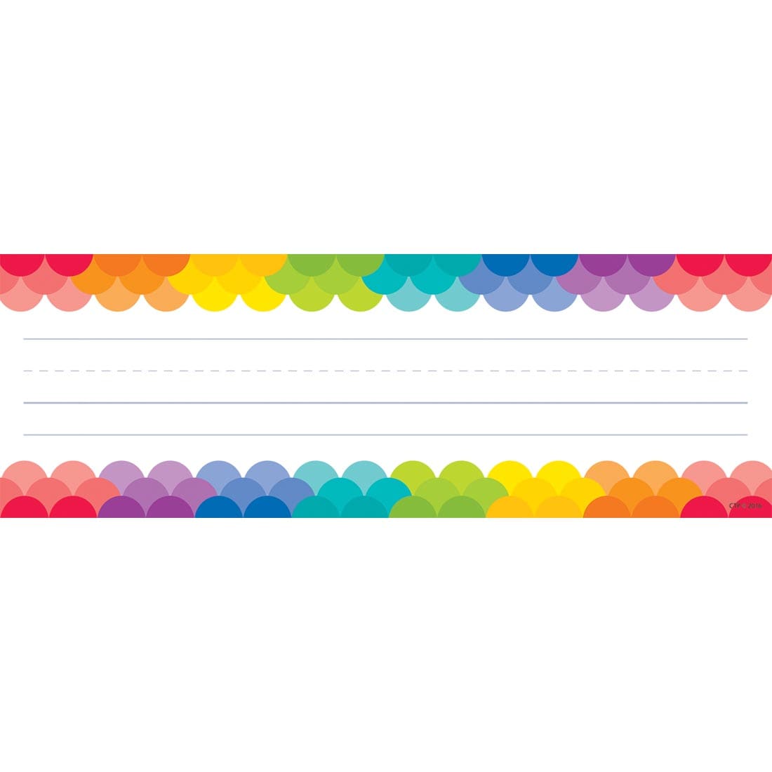 Rainbow Scallops Name Plate from the Painted Palette collection by Creative Teaching Press