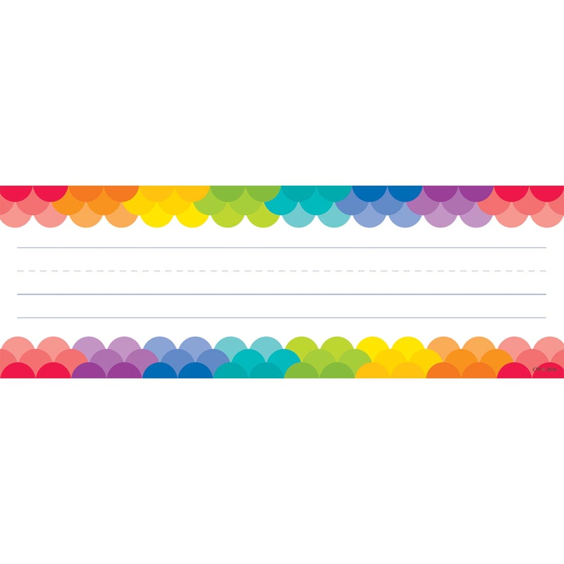 Rainbow Scallops Name Plate from the Painted Palette collection by Creative Teaching Press