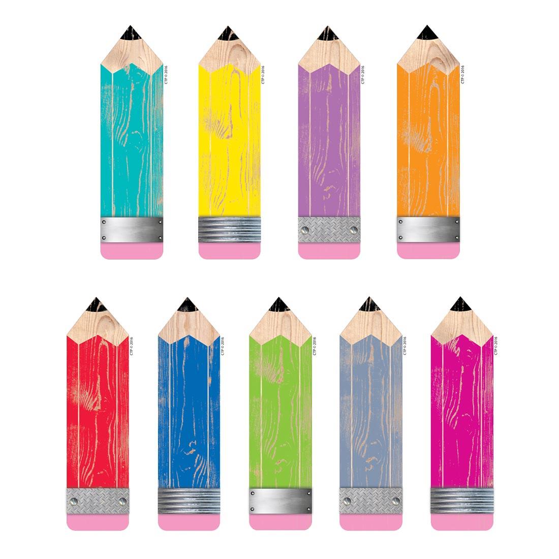 Pencils Designer Cut-Outs from the Upcycle Style collection by Creative Teaching Press