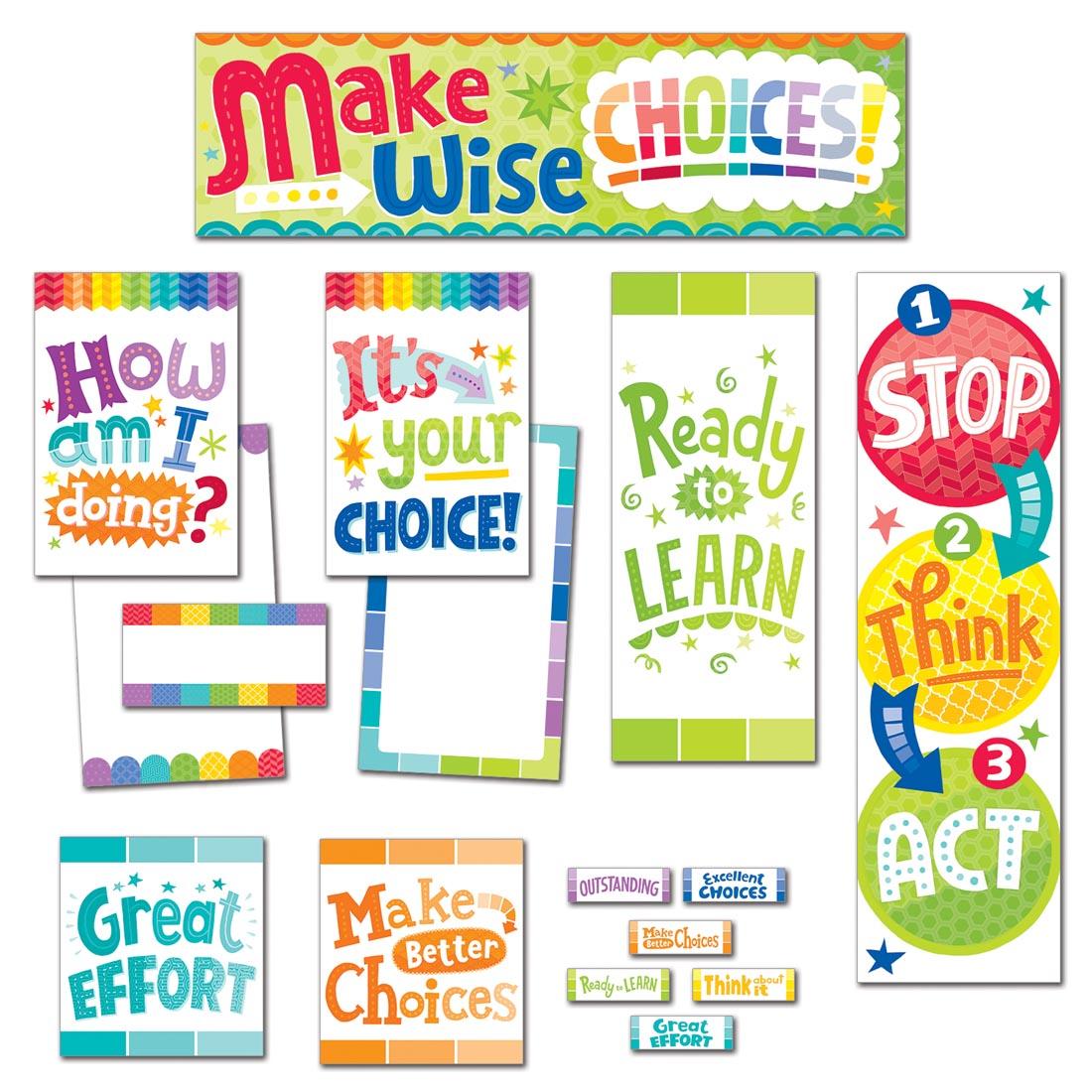 Behavior Clip Chart Mini Bulletin Board Set from the Painted Palette collection by Creative Teaching Press