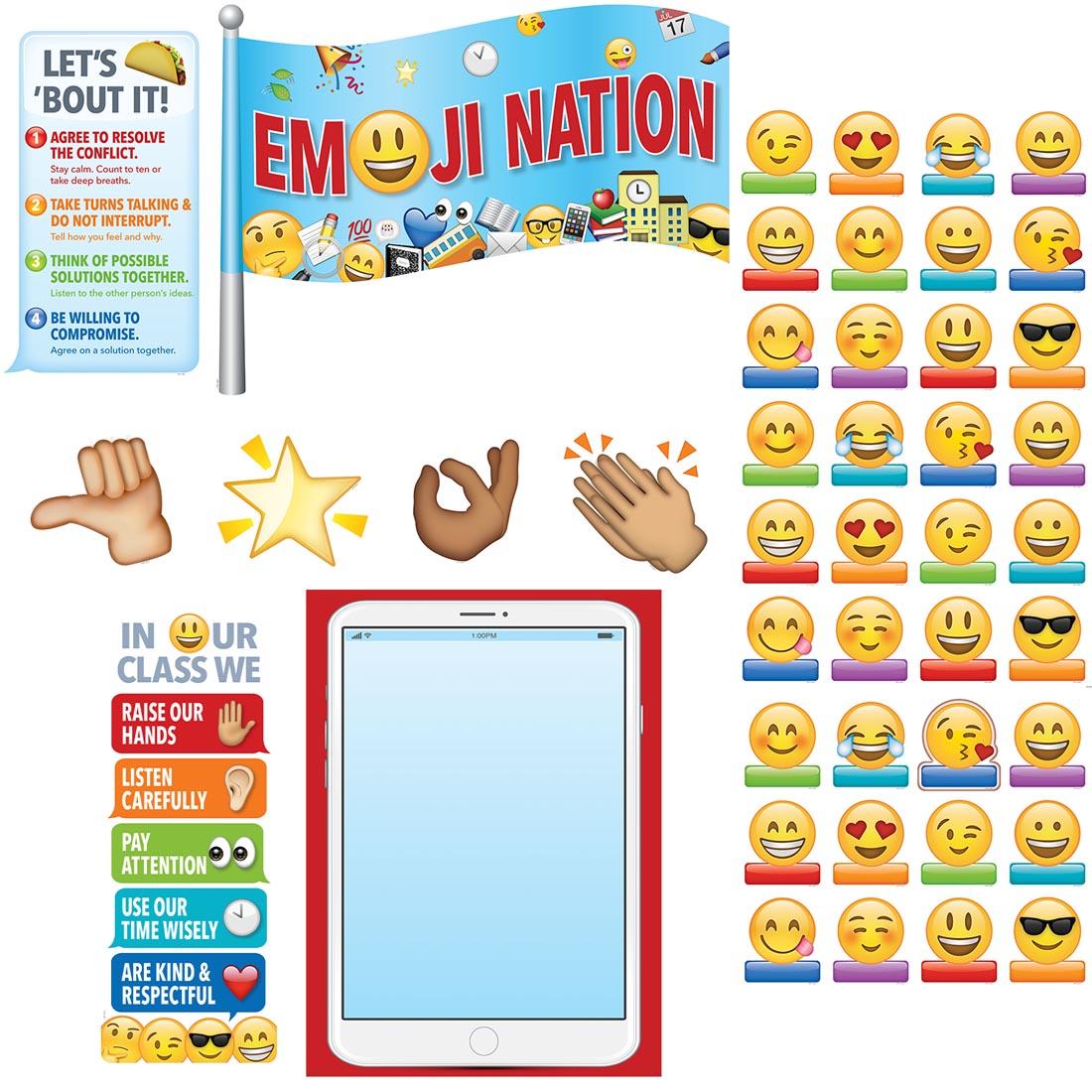 Emoji Fun Emoji Nation Bulletin Board Set by Creative Teaching Press