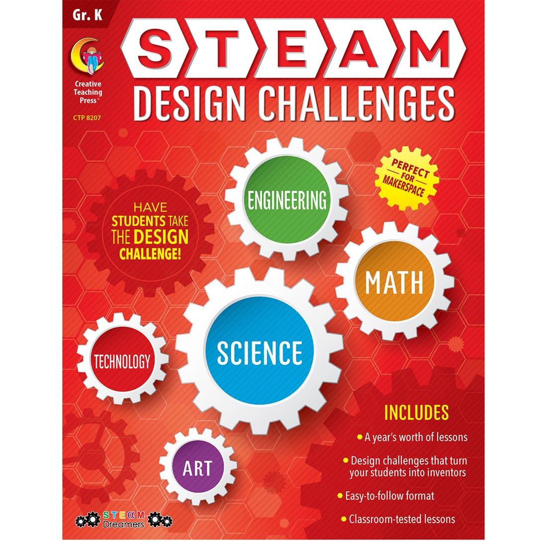 Kindergarten STEAM Design Challenges Book by Creative Teaching Press