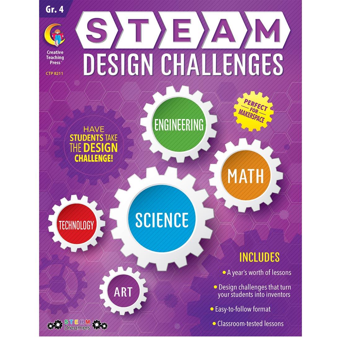 Grade 4 STEAM Design Challenges Book by Creative Teaching Press