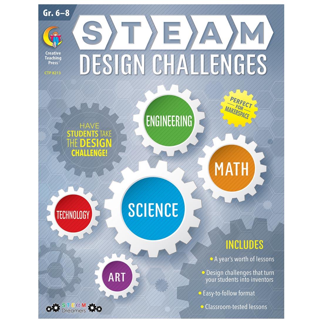 Grades 6-8 STEAM Design Challenges Book by Creative Teaching Press