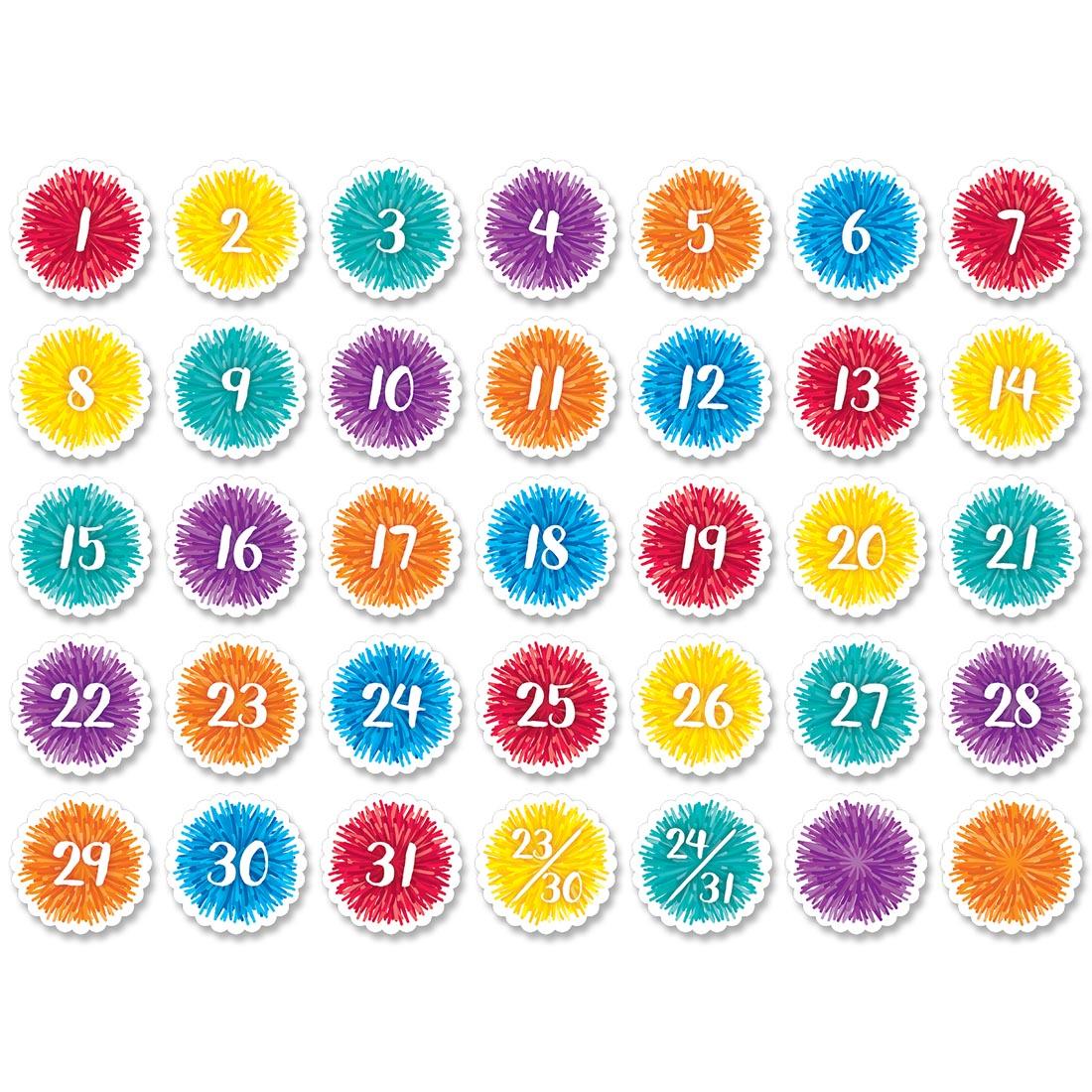 PomPoms Calendar Days United Art & Education