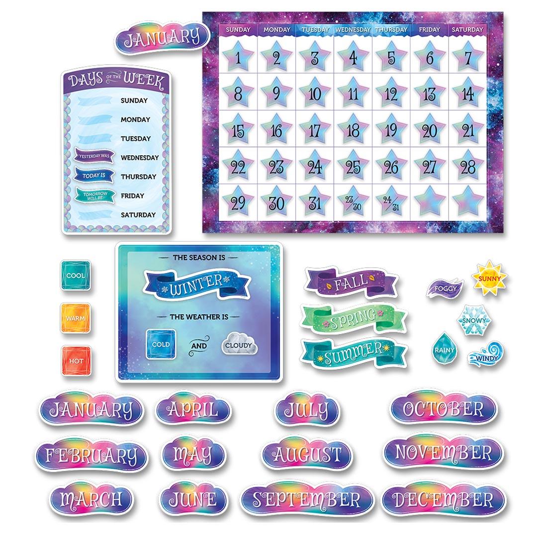 Calendar Bulletin Board Set from the Mystical Magical collection by Creative Teaching Press