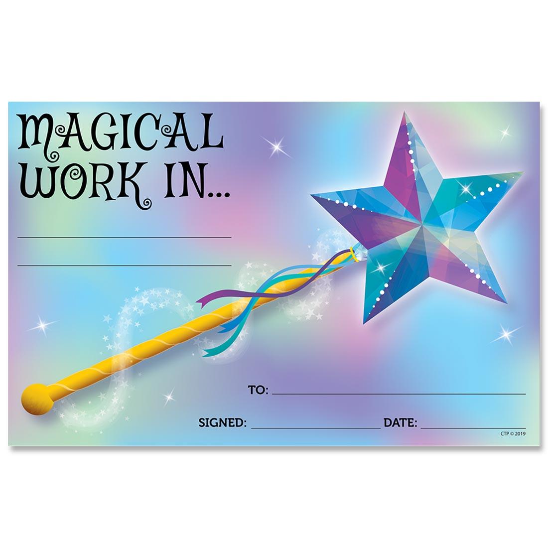 Magical Work Award from the Mystical Magical collection by Creative Teaching Press