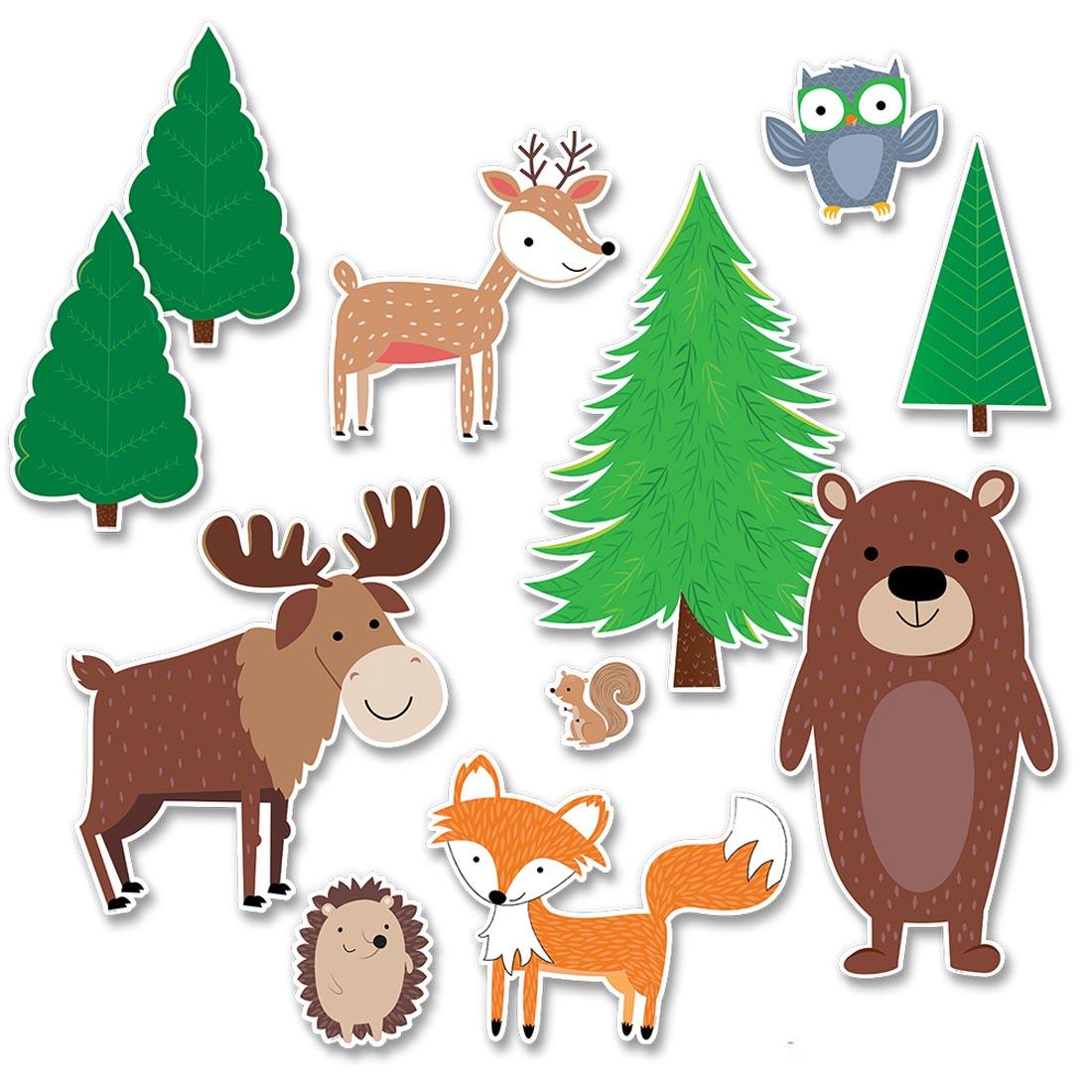 Jumbo Woodland Friends Bulletin Board Set by Creative Teaching Press