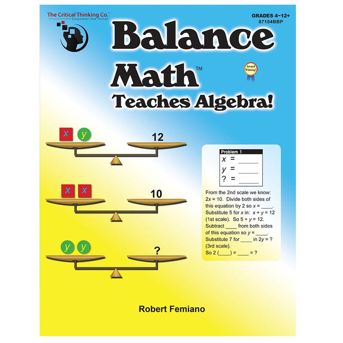 Balance Math Teaches Algebra! Book