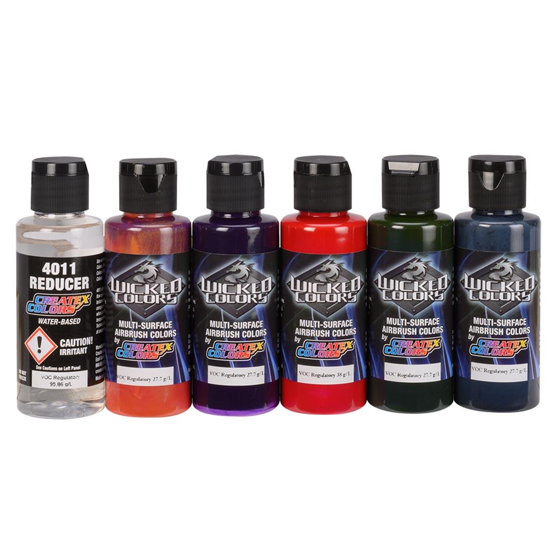 Createx Wicked Colors Detail Flesh Tone Airbrush Paint Set