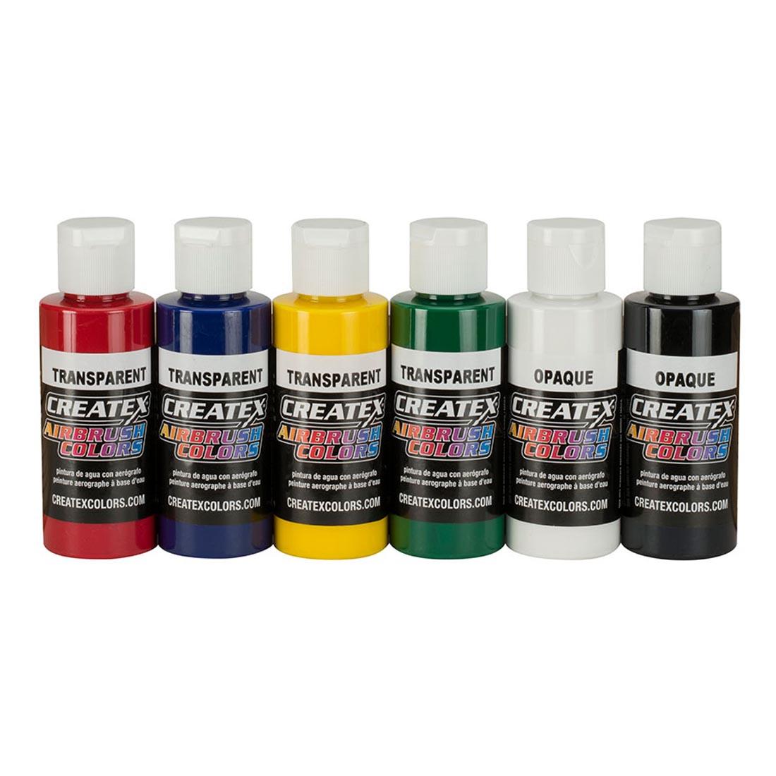 Createx Airbrush Paint Primary Colors Set