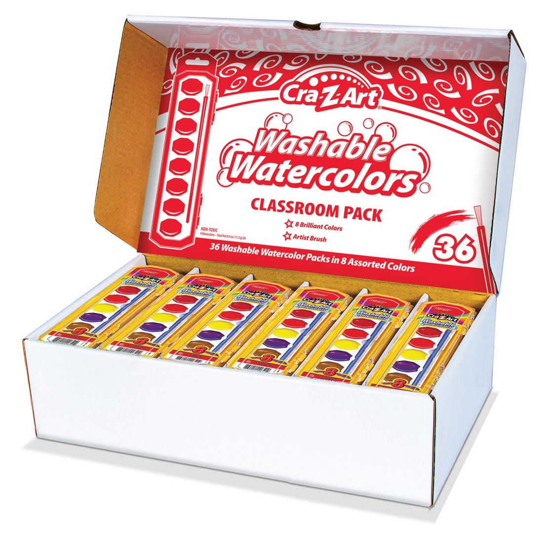 Cra-Z-Art Washable Watercolors Classroom Pack with lid open