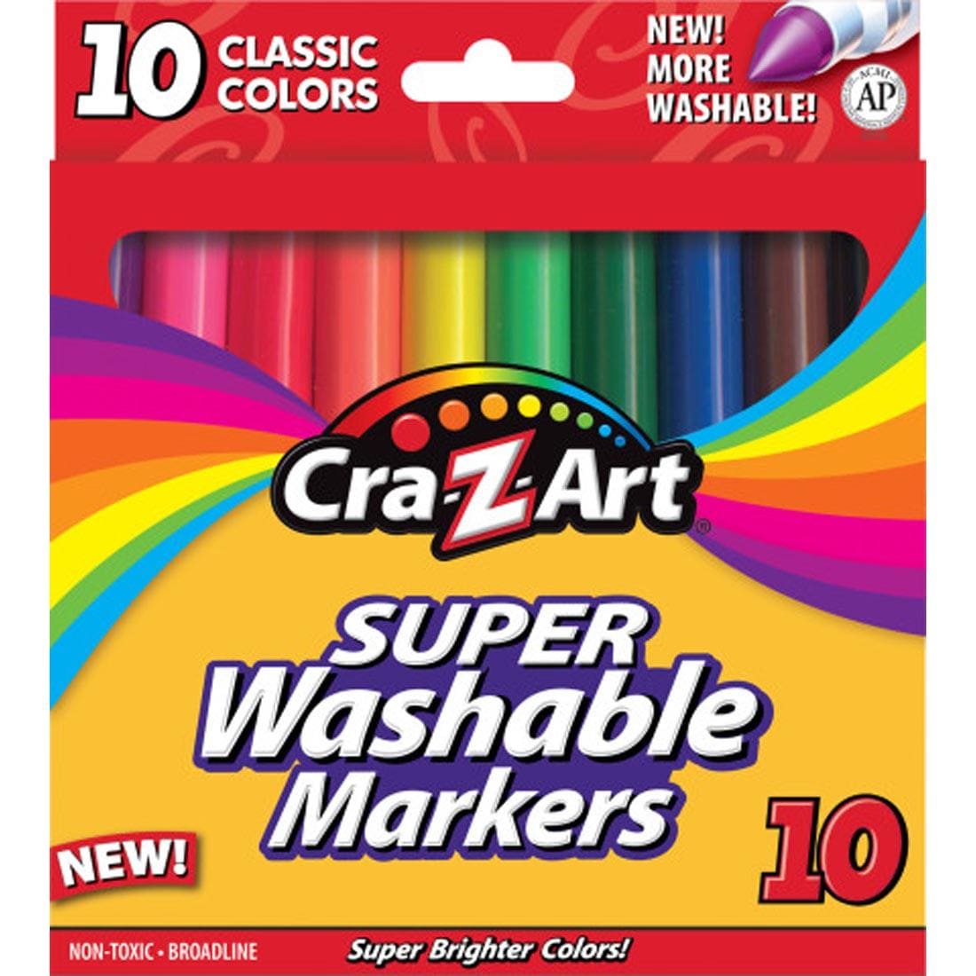 Cra-Z-Art Super Washable Markers 10-Color Set