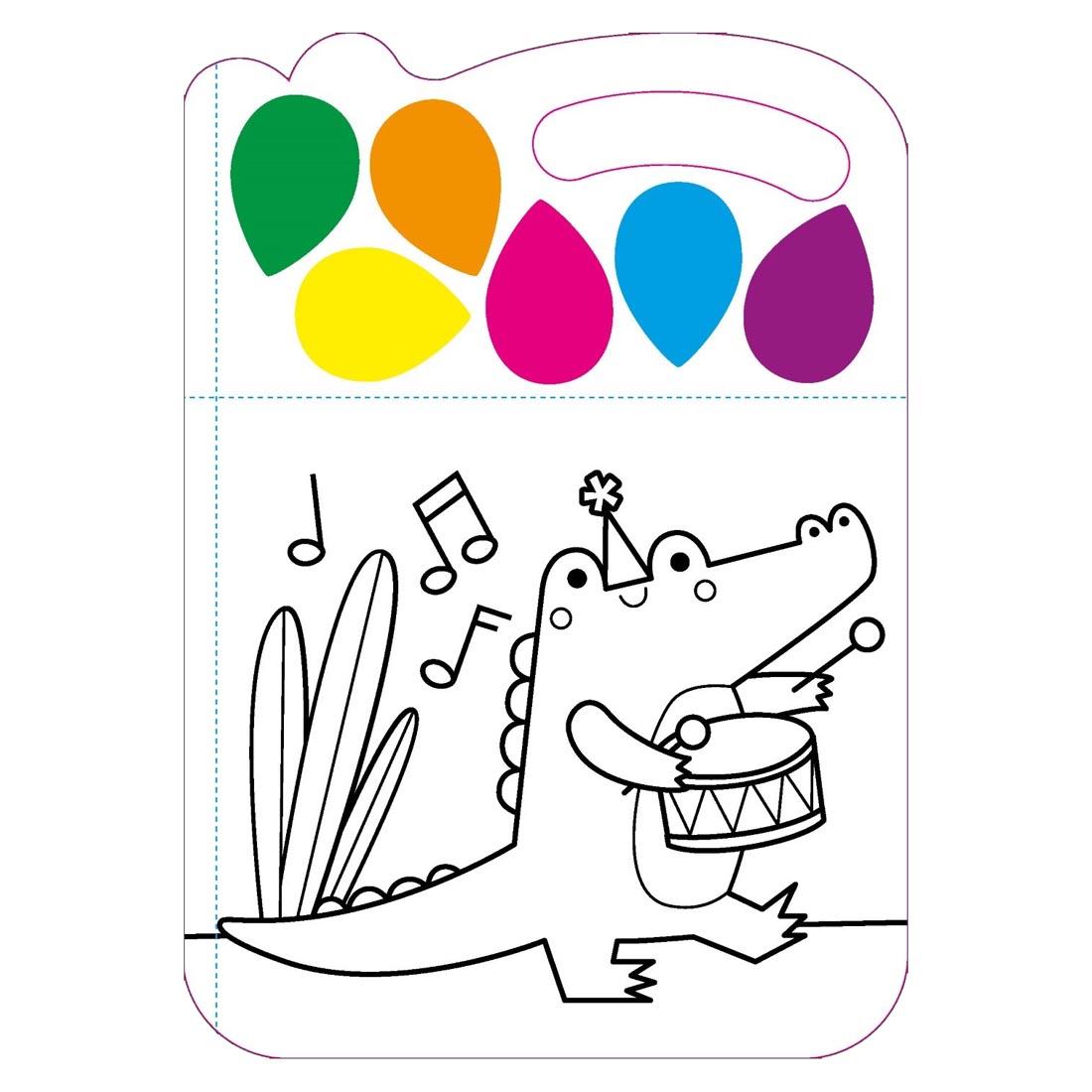 page from the Take Along Magic Painting Dog & Friends Book