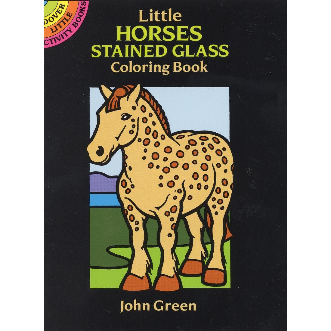 Dover Little Activity Book Little Horses Stained Glass Coloring Book