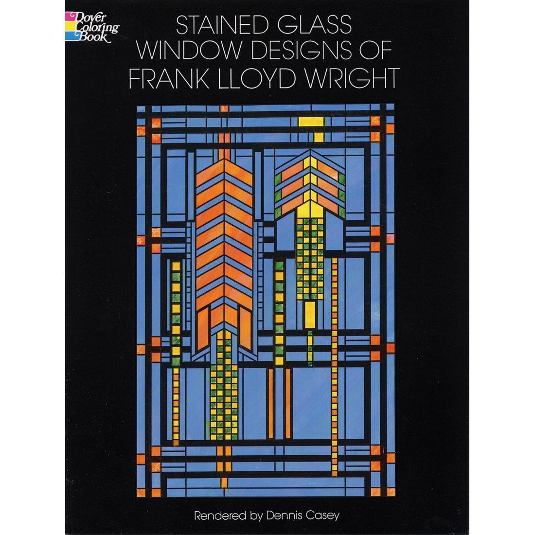 Stained Glass Window Designs of Frank Lloyd Wright Coloring Book by Dover