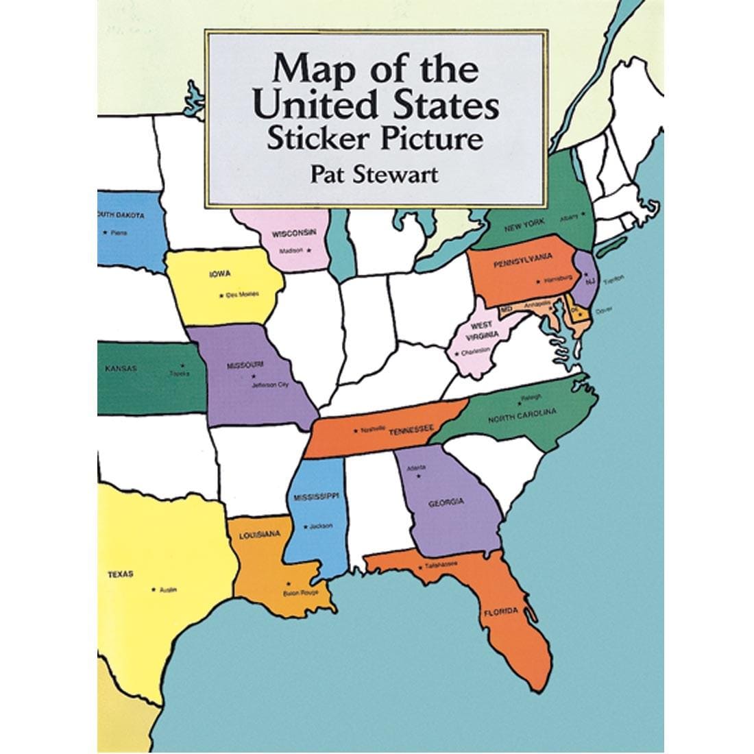 Map of the United States Sticker Picture Book by Dover