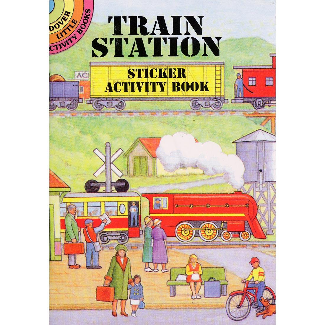 Dover Little Train Station Sticker Activity Book