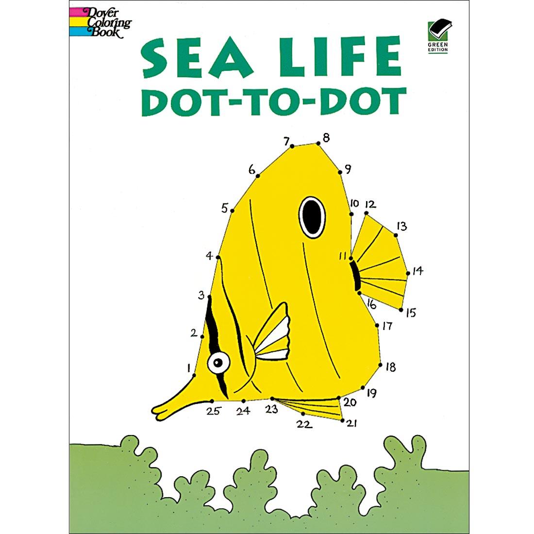 Sea Life Dot-To-Dot Coloring Book by Dover