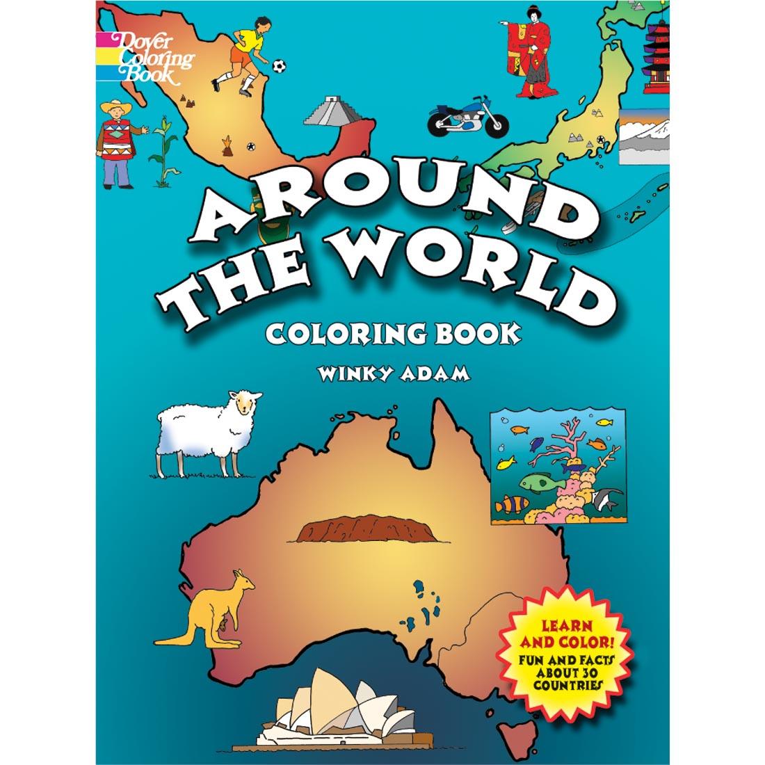 Around The World Coloring Book by Dover