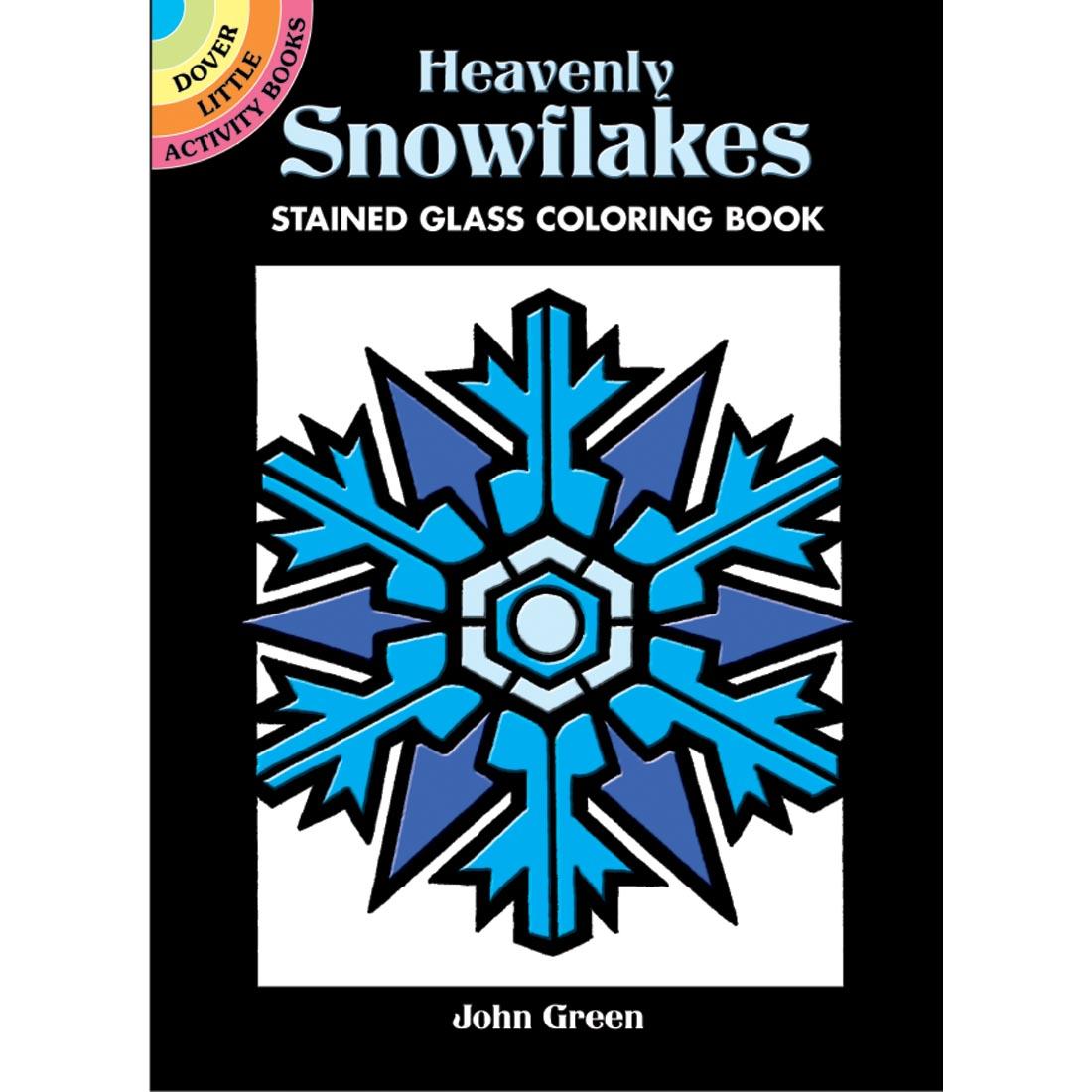 Dover Little Activity Book Heavenly Snowflakes Stained Glass Coloring Book