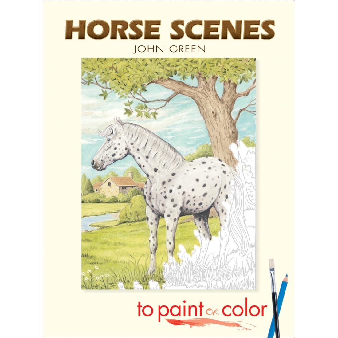 Horse Scenes to Paint or Color by Dover