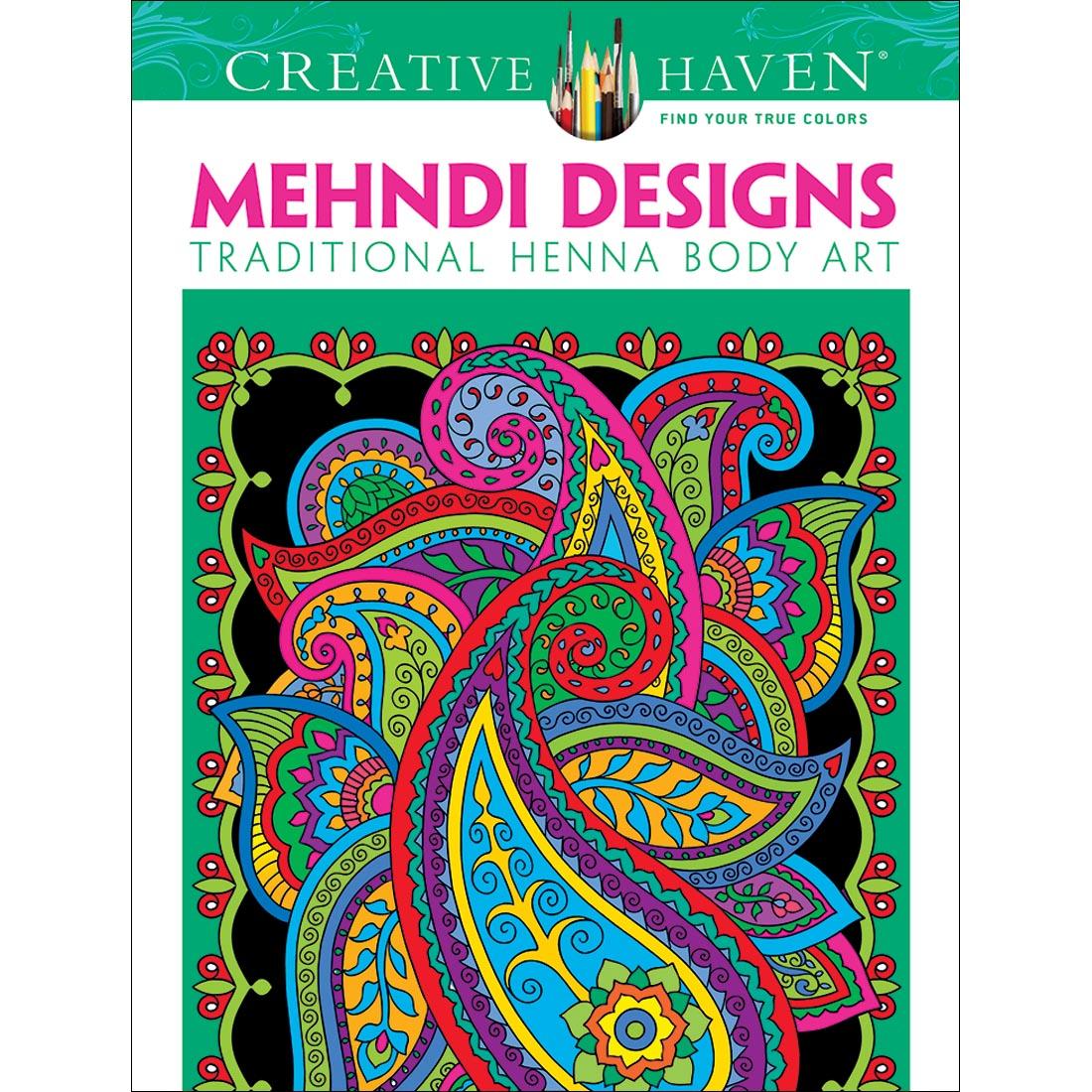 Creative Haven Mehndi Designs Traditional Henna Body Art Coloring Book by Dover