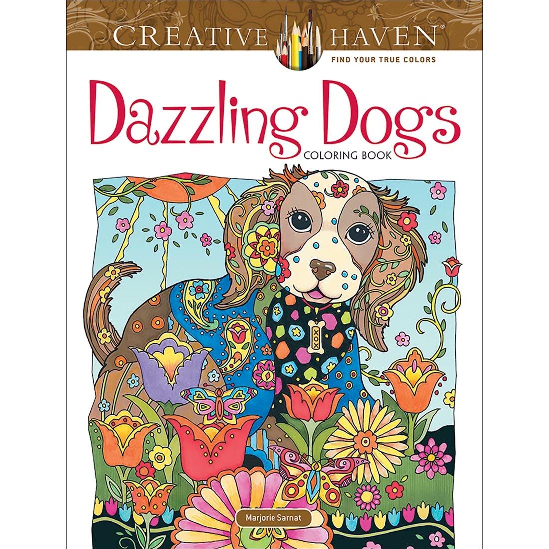 Dazzling Dogs Creative Haven Coloring Book by Dover