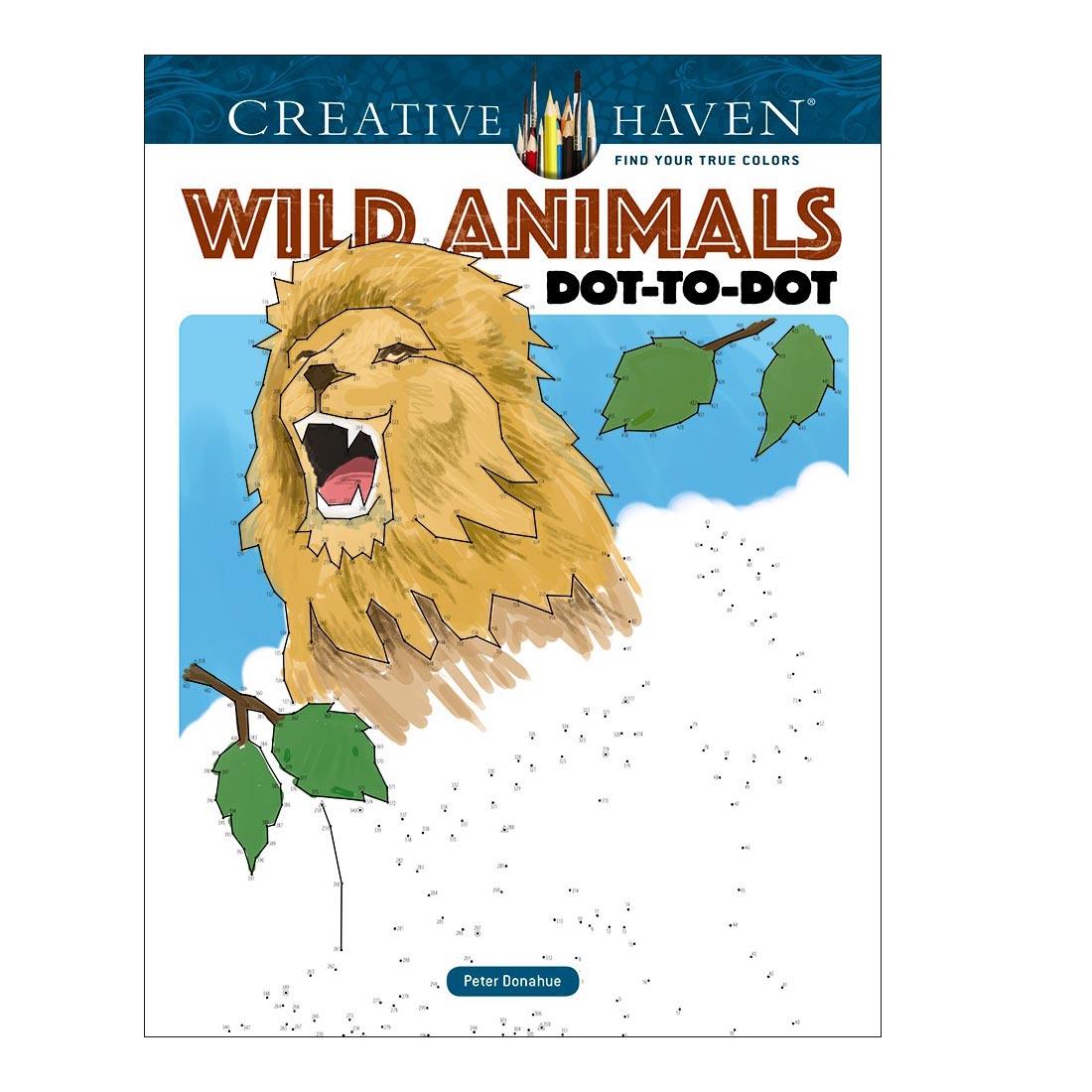 Creative Haven Wild Animals Dot-To-Dot Coloring Book by Dover